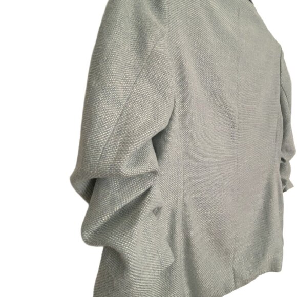 ESQUALO Sky Blue Blazer with Scrunch Sleeves New with Tags - Picture 2 of 13
